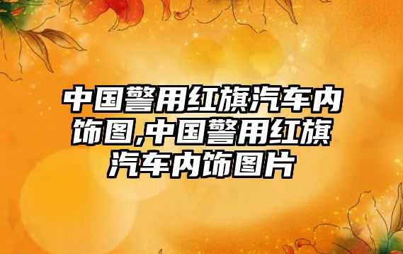 中國(guó)警用紅旗汽車(chē)內(nèi)飾圖,中國(guó)警用紅旗汽車(chē)內(nèi)飾圖片